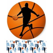 444544Z Basketball imagine comestibila din zahar 29x20cm